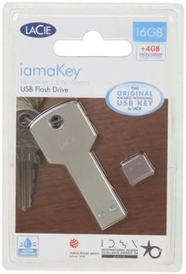 Alt view image 4 of 4 - LaCie IamaKey V2 16GB Flash Drive 131106