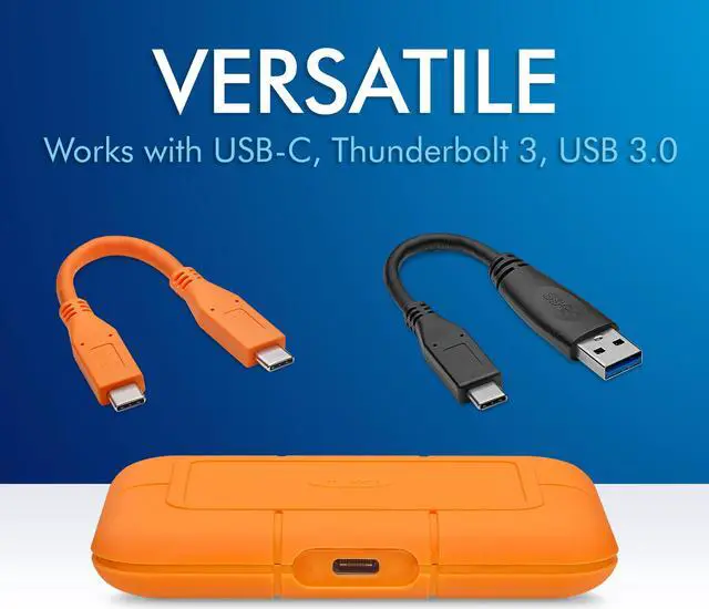 Alt view image 9 of 11 - LaCie Rugged SSD 1TB USB 3.1 Gen 2, Type-C Professional NVMe SSD