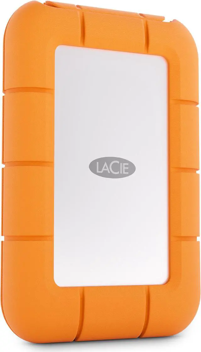 Alt view image 3 of 9 - LaCie Rugged Mini SSD 1TB Solid State Drive - USB 3.2 Gen 2x2, speeds up to 2000MB/s, compatible with PC, Mac, and iPad (STMF1000400)
