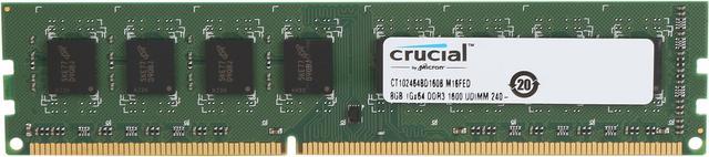 CRUCIAL 8GB DDR3L 1600 PC3-12800 Laptop SODIMM 204-Pin Memory RAM DDR3L 1x  8G