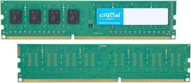 Alt view image 2 of 3 - Crucial 4GB (2 x 2GB) DDR3L 1600 (PC3L 12800) Desktop Memory Model CT2K25664BD160B