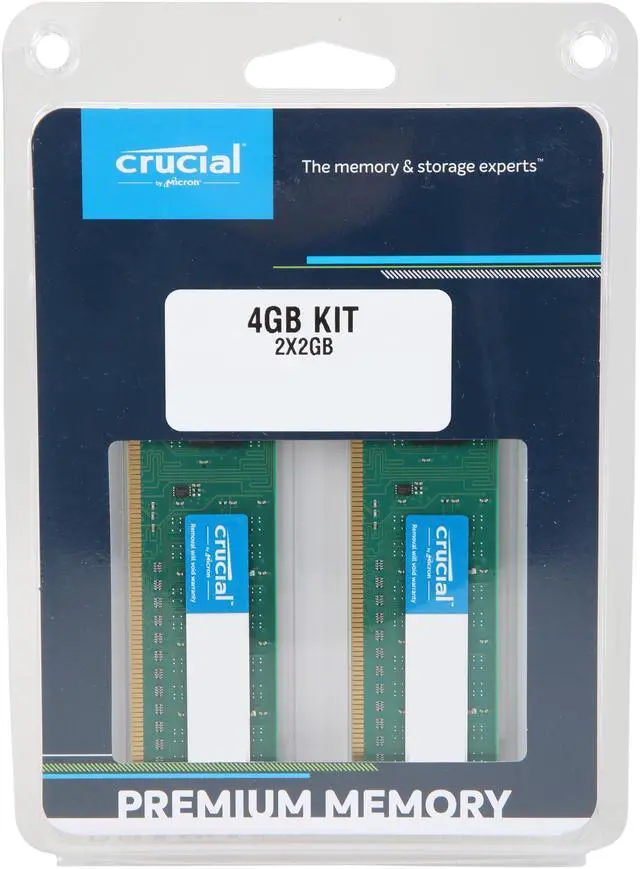 Alt view image 3 of 3 - Crucial 4GB (2 x 2GB) DDR3L 1600 (PC3L 12800) Desktop Memory Model CT2K25664BD160B