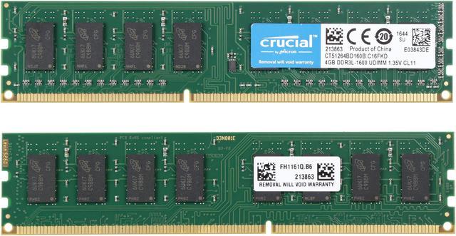 Crucial 8GB Kit (2 x 4GB) DDR3L-1600 SODIMM Memory for Mac