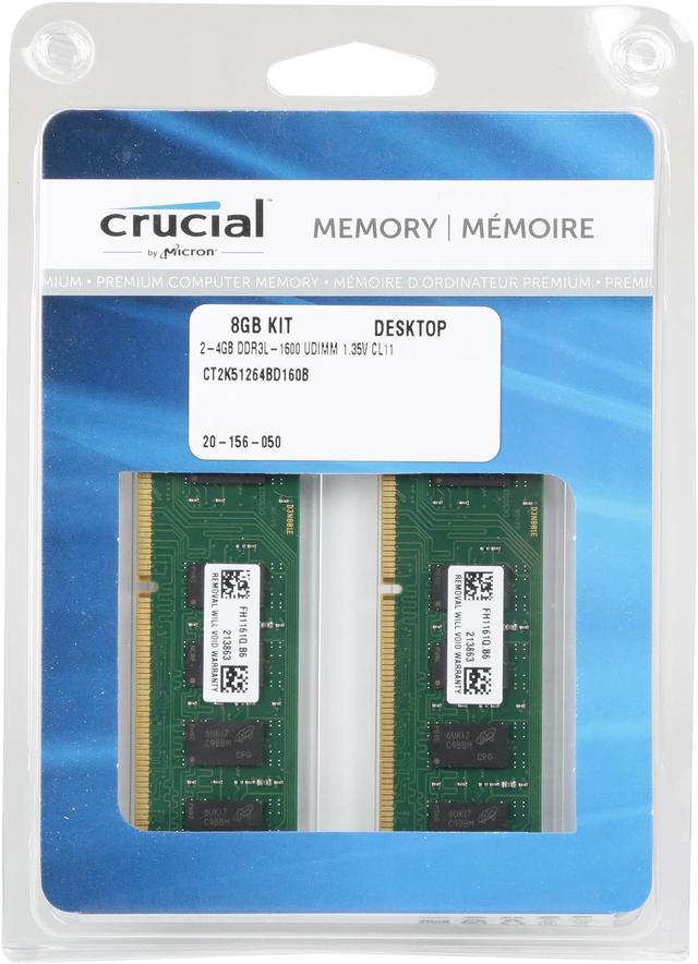 Crucial 8GB Kit (2 x 4GB) DDR3L-1600 SODIMM Memory for Mac | CT2K4G3S160BJM  