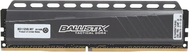 Alt view image 2 of 3 - Ballistix Tactical 16GB (4 x 4GB) DDR4 2666 (PC4 21300) Memory Model BLT4K4G4D26AFTA