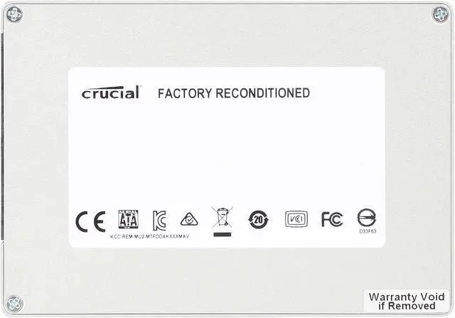 Alt view image 2 of 5 - Crucial M550 2.5" 256GB SATA 6Gb/s MLC Internal Solid State Drive (SSD) CT256M550SSD1 - CERTIFIED REFURBISHED