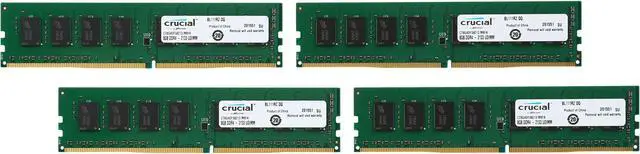 Main image of Crucial 32GB (4 x 8GB) DDR4 2133 (PC4 17000) Desktop Memory Model CT4K8G4DFS8213