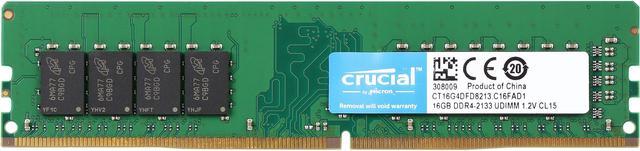Crucial 16GB Single DDR4 2133 MT/s (PC4-17000) DIMM 288-Pin Memory -  CT16G4DFD8213 