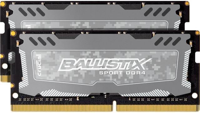 8GB Crucial Ballistix Sport LT DDR4 2400MHz CL16 Dual Channel Kit (2x4GB)  Grey