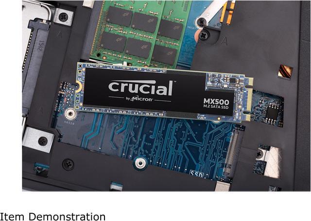 Alt view image 5 of 5 - Crucial MX500 500GB 3D NAND SATA M.2 (2280SS) Internal SSD, up to 560 MB/s  - CT500MX500SSD4