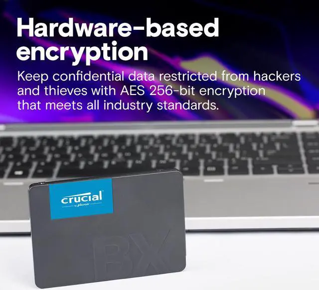 Alt view image 5 of 5 - Crucial BX500 240GB 3D NAND SATA 2.5-Inch Internal SSD, up to 540 MB/s - CT240BX500SSD1