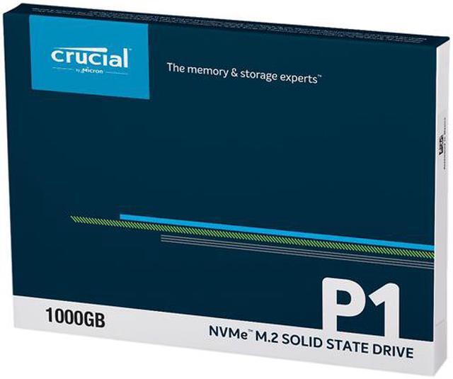 Alt view image 6 of 6 - Crucial P1 1TB 3D NAND NVMe PCIe Internal SSD, up to 2000 MB/s - CT1000P1SSD8