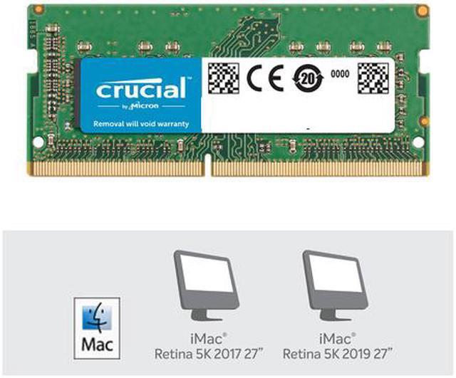 Alt view image 4 of 5 - Crucial 16GB Single DDR4 2666 MT/s (PC4-21300) CL19 DR x8 SODIMM 260-Pin for Mac - CT16G4S266M