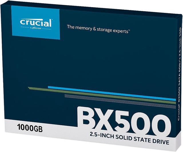 Alt view image 5 of 10 - Crucial BX500 1TB 3D NAND SATA 2.5-Inch Internal SSD, up to 540 MB/s - CT1000BX500SSD1