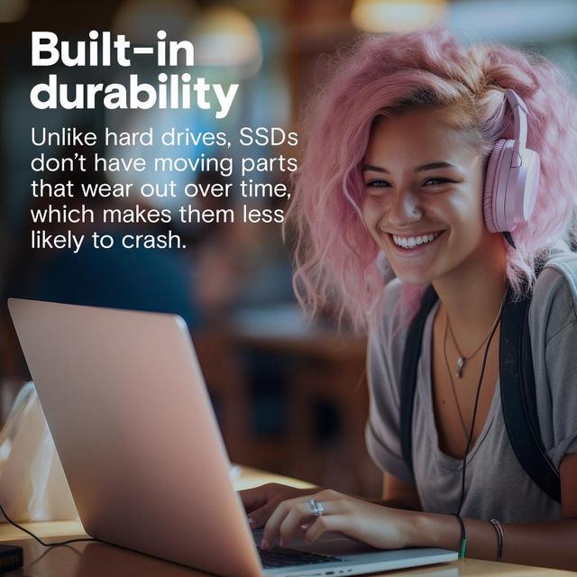 Alt view image 2 of 5 - Crucial BX500 2TB 3D NAND SATA 2.5-Inch Internal SSD, up to 540 MB/s - CT2000BX500SSD1