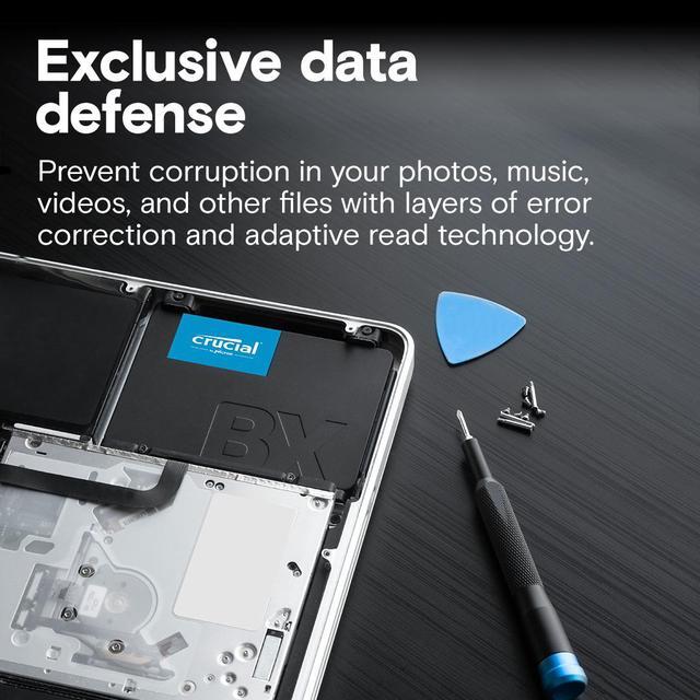 Alt view image 3 of 5 - Crucial BX500 2TB 3D NAND SATA 2.5-Inch Internal SSD, up to 540 MB/s - CT2000BX500SSD1