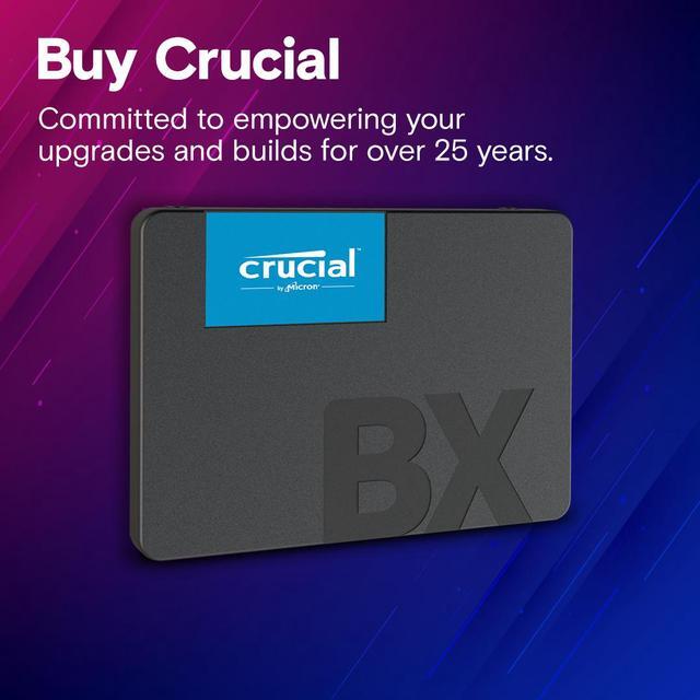 Alt view image 5 of 5 - Crucial BX500 2TB 3D NAND SATA 2.5-Inch Internal SSD, up to 540 MB/s - CT2000BX500SSD1