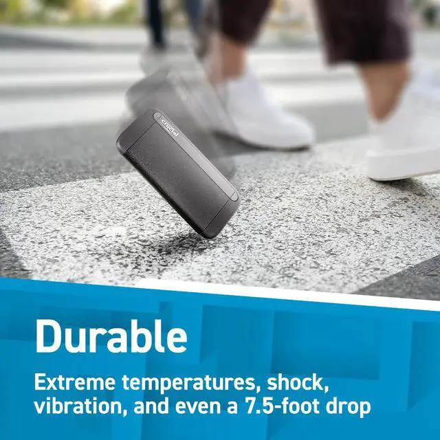 Alt view image 4 of 5 - Crucial X8 500GB Portable SSD - Up to 1050 MB/s - USB 3.2 - External Solid State Drive, USB-C, USB-A - CT500X8SSD9