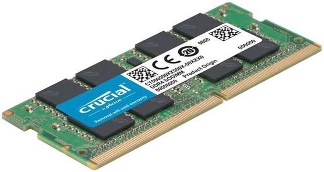 Crucial 64GB Kit (32GBx2) DDR4 2666 MT/s CL19 SODIMM 260-Pin