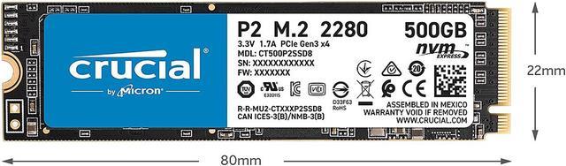 Crucial 1 To P2 M.2 PCIe NVMe SSD – Asus Store Maroc - Setup Gamer