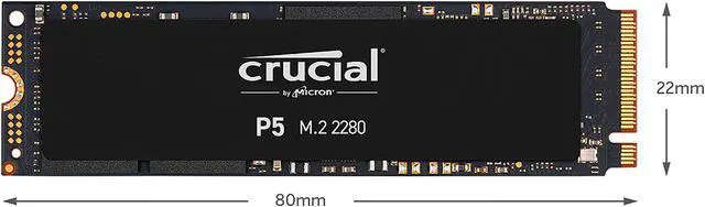 Alt view image 5 of 6 - Crucial P5 1TB 3D NAND NVMe Internal SSD, up to 3400 MB/s - CT1000P5SSD8