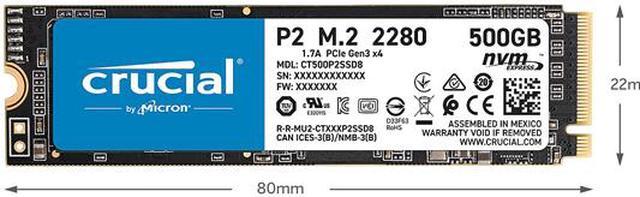 512GB Micron 2400 M.2 2230 NVMe PCIe 4.0x4 SSD MTFDKBK512QFM-1BD1AABYYR