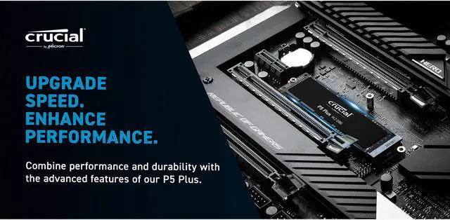 Alt view image 10 of 13 - Crucial P5 Plus M.2 2280 1TB PCI-Express 4.0 x4 NVMe 3D NAND Internal Solid State Drive (SSD) CT1000P5PSSD8