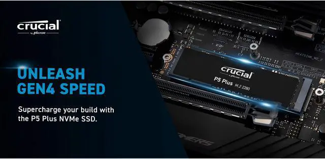 Alt view image 11 of 13 - Crucial P5 Plus M.2 2280 1TB PCI-Express 4.0 x4 NVMe 3D NAND Internal Solid State Drive (SSD) CT1000P5PSSD8