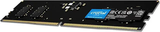 Alt view image 2 of 8 - Crucial 8GB DDR5 4800 (PC5 38400) Desktop Memory Model CT8G48C40U5