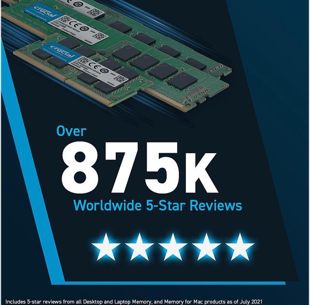 Alt view image 5 of 7 - Crucial 32GB (2 x 16GB) 288-Pin PC RAM DDR5 4800 (PC5 38400) Desktop Memory Model CT2K16G48C40U5