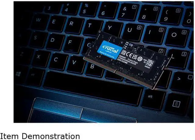 Alt view image 6 of 9 - Crucial 16GB 262-Pin DDR5 SO-DIMM DDR5 4800 (PC4 38400) Laptop Memory Model CT16G48C40S5