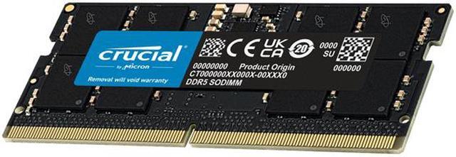 Alt view image 4 of 9 - Crucial 32GB (2 x 16GB) 262-Pin DDR5 SO-DIMM DDR5 5600 Laptop Memory Model CT2K16G56C46S5