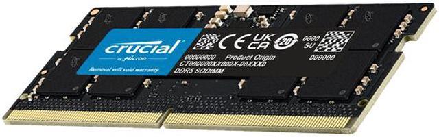 Crucial RAM 32GB Kit (2x16GB) DDR5 4800MT/s CL40 Laptop Memory