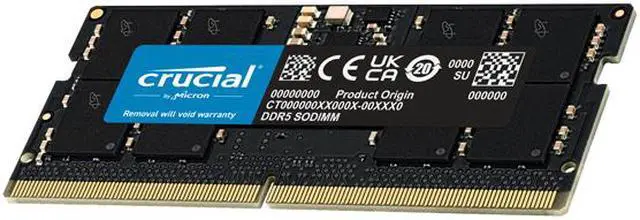 Alt view image 4 of 9 - Crucial DDR5 Classic 48GB (2 x 24GB) 262-Pin DDR5 SO-DIMM DDR5 5600 (PC5 44800) Laptop Memory