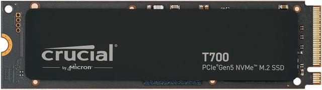 Crucial T700 1TB PCIe 5.0 x4 M.2 Internal SSD with Heatsink
