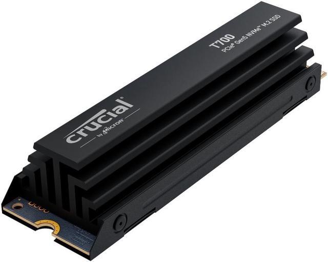 Alt view image 7 of 12 - Crucial T700 GEN5 NMVE M.2 Heatsink M.2 SSD 2280 4TB PCI-Express 5.0 x4 TLC NAND² Internal Solid State Drive (SSD) CT4000T700SSD5
