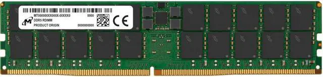 Main image of Crucial 64GB Server Workstation Memory - DDR5 4800MHz - ECC Parity - Registered - Dual Rank - CL40