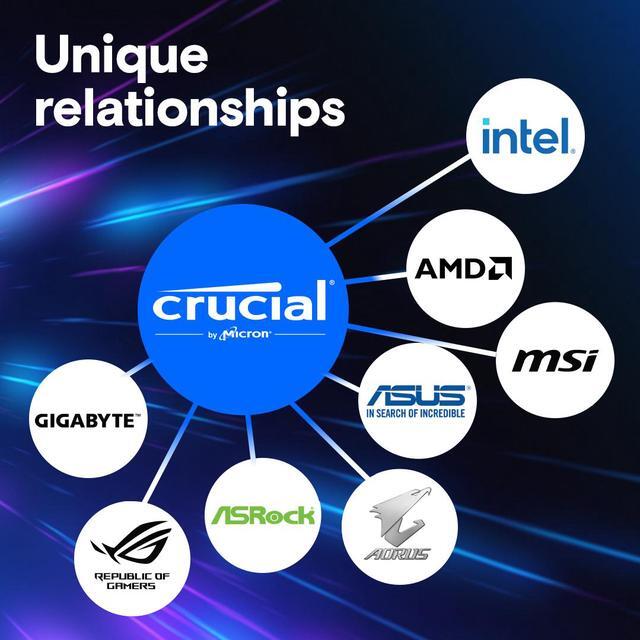 Alt view image 6 of 8 - Crucial Pro 32GB (2 x 16GB) DDR5 6000 (PC5 48000) Desktop Memory Model CP2K16G60C48U5