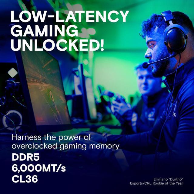 Alt view image 3 of 6 - Crucial Pro Overclocking 32GB (2 x 16GB) DDR5 6000 (PC5 48000) Desktop Memory Model CP2K16G60C36U5W