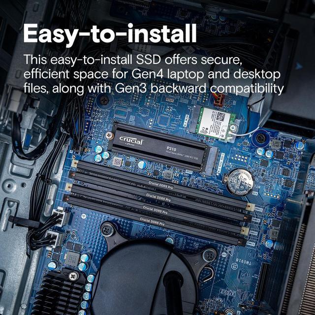 Alt view image 5 of 7 - Crucial P310 M.2 2280 2TB PCI-Express 4.0 x4 3D NAND Internal Solid State Drive (SSD) CT2000P310SSD5