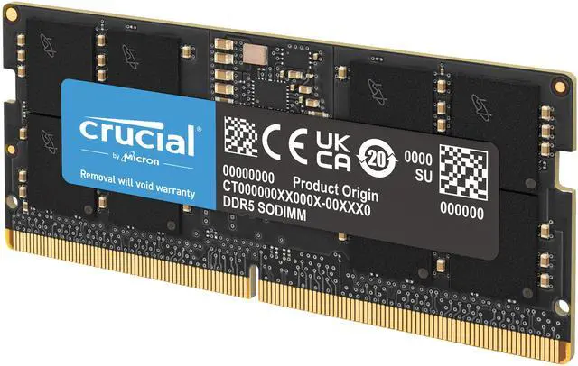 Main image of Crucial 64GB 262-Pin DDR5 SO-DIMM DDR5 5600 (PC5 44800) Laptop Memory Model CT64G56C46S5