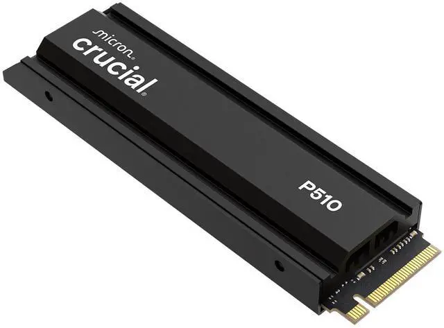 Main image of Crucial P510 2TB Gen5 NVMe SSD with Heatsink, Up to 11,000 MB/s, PCIe 5.0 M.2 2280 SSD, Internal Solid State Drive, Compatible with PS5 CT1000P510SSD5