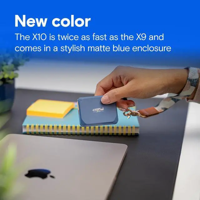 Alt view image 6 of 6 - Crucial X10 2TB Portable Solid State Drive - External - USB 3.2 Gen 2x2 CT2000X10SSD9