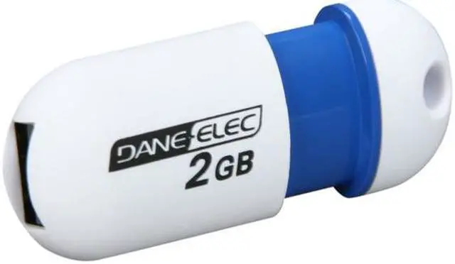 Main image of DANE-ELEC 2GB USB 2.0 Flash Drive Capless (White) DA-ZMP-02G-CA-W1-R