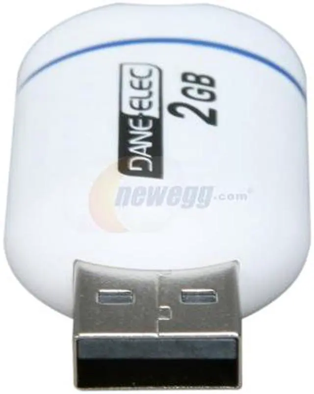 Alt view image 3 of 5 - DANE-ELEC 2GB USB 2.0 Flash Drive Capless (White) DA-ZMP-02G-CA-W1-R