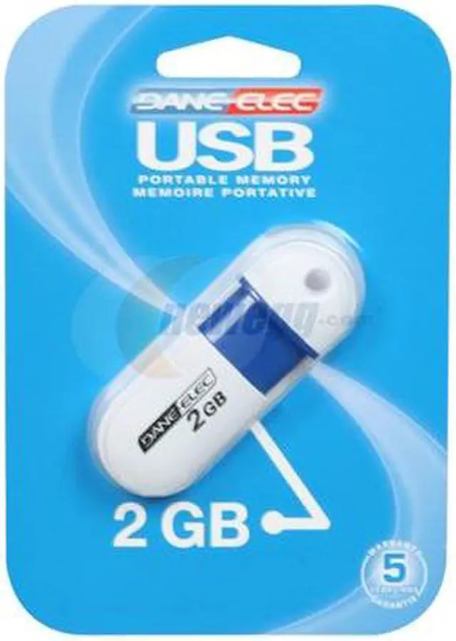 Alt view image 5 of 5 - DANE-ELEC 2GB USB 2.0 Flash Drive Capless (White) DA-ZMP-02G-CA-W1-R