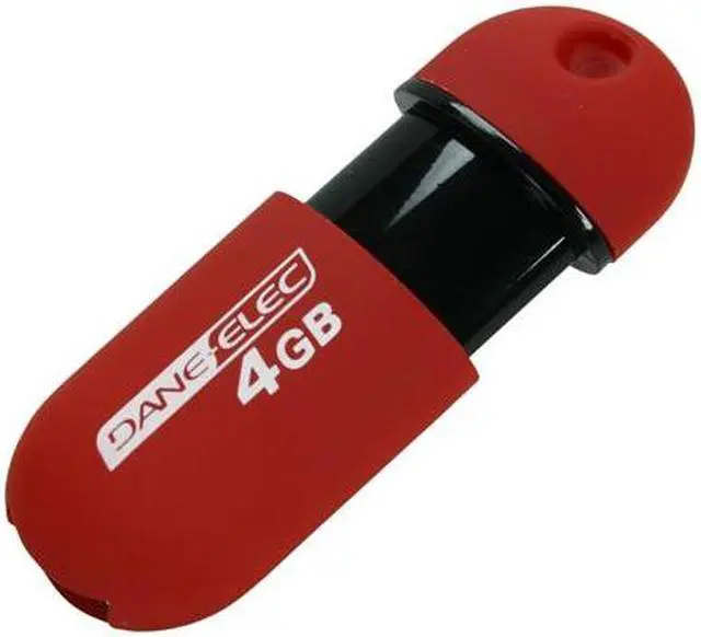Main image of DANE-ELEC 4GB USB 2.0 Flash Drive Capless (Red) DA-ZMP-04G-CA-R3-R