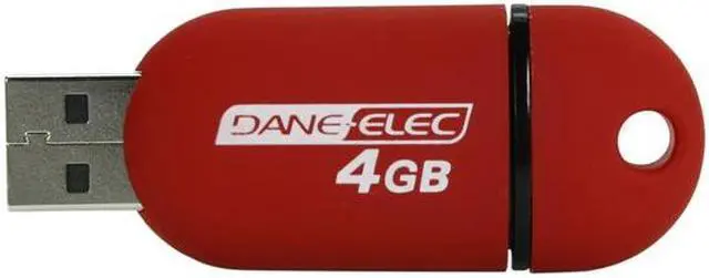Alt view image 2 of 4 - DANE-ELEC 4GB USB 2.0 Flash Drive Capless (Red) DA-ZMP-04G-CA-R3-R