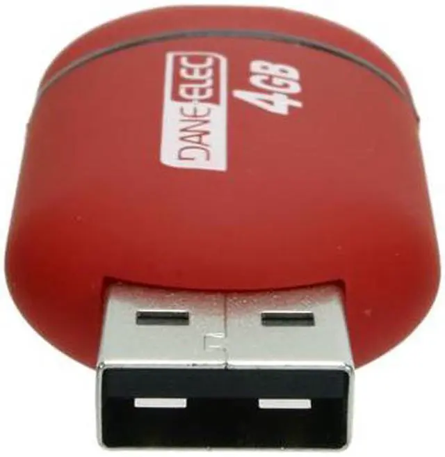 Alt view image 3 of 4 - DANE-ELEC 4GB USB 2.0 Flash Drive Capless (Red) DA-ZMP-04G-CA-R3-R
