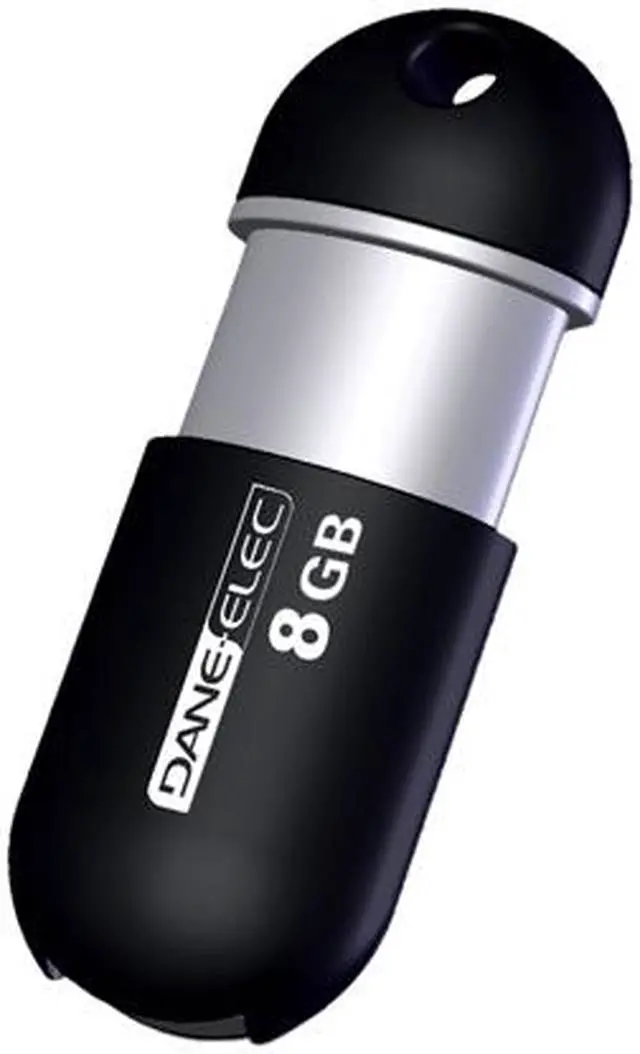 Main image of DANE-ELEC 8GB USB 2.0 Flash Drive Capless (Black) DA-ZMP-08G-CA-N4-R